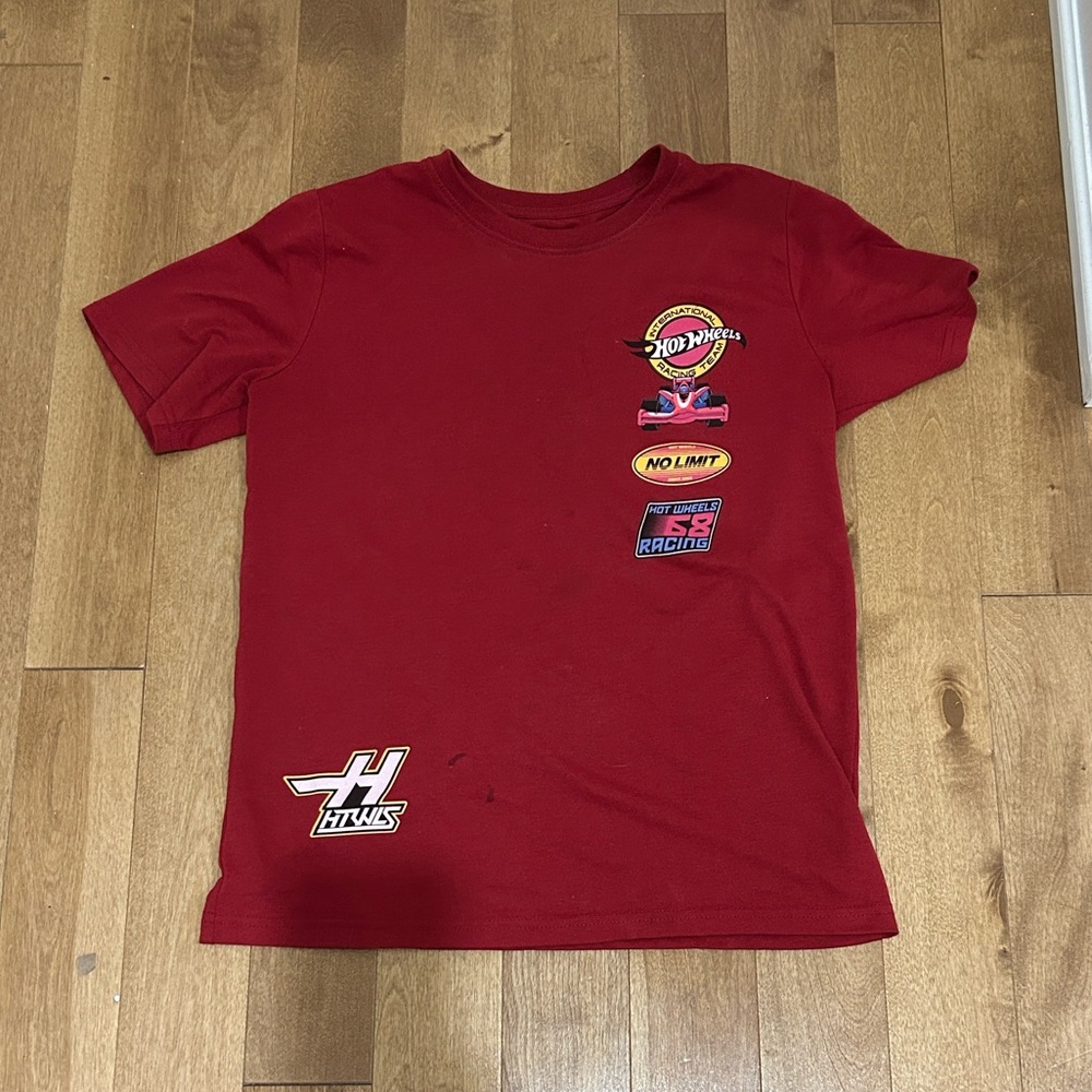 Hot Wheels Red Short Sleeve Tee for Kids